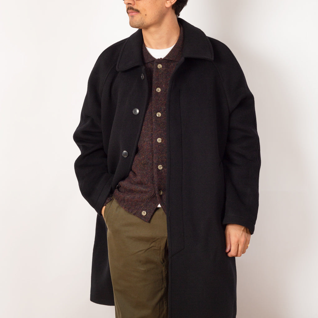 Accession Coat - Black Recycled Wool