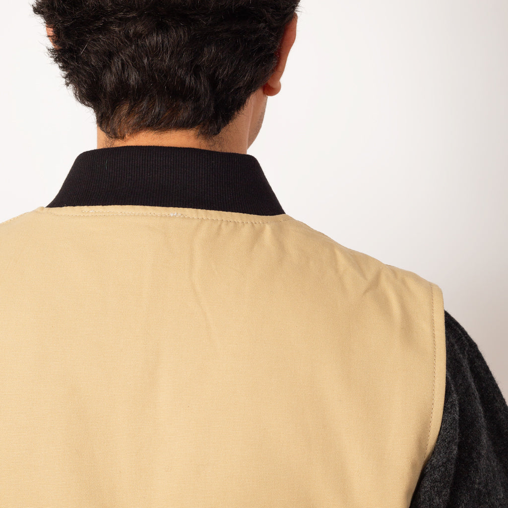 Padded Work Vest - Pale Khaki