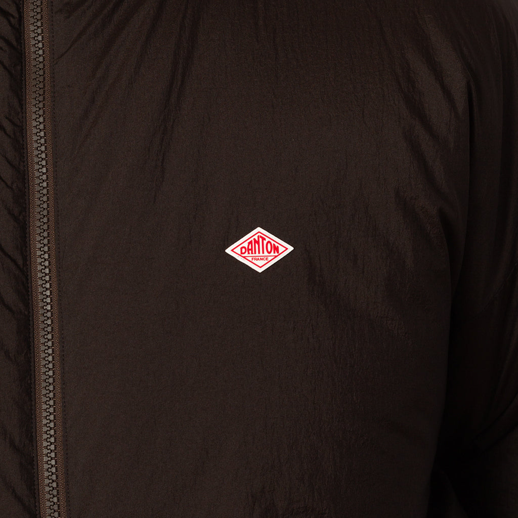 Stand Collar Jacket - Brown