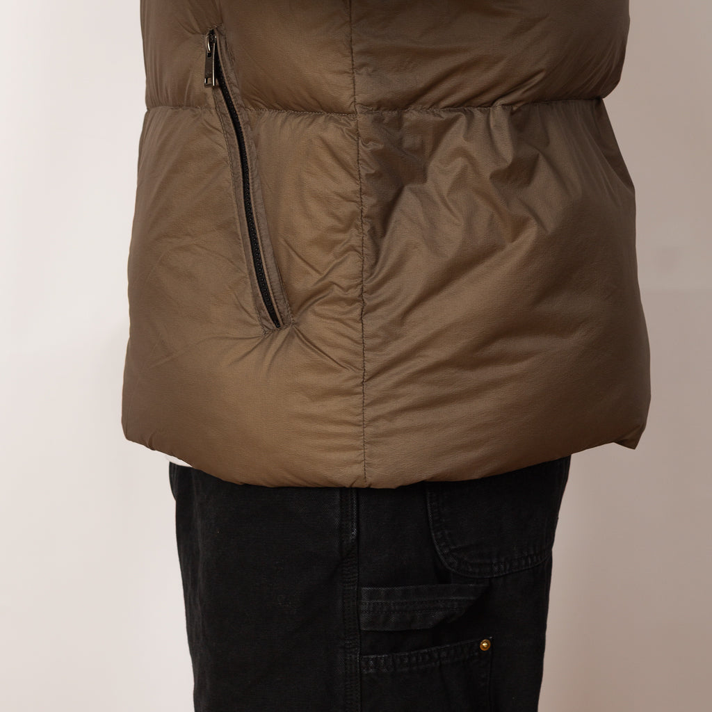 Down Hooded Jacket - Dark Beige