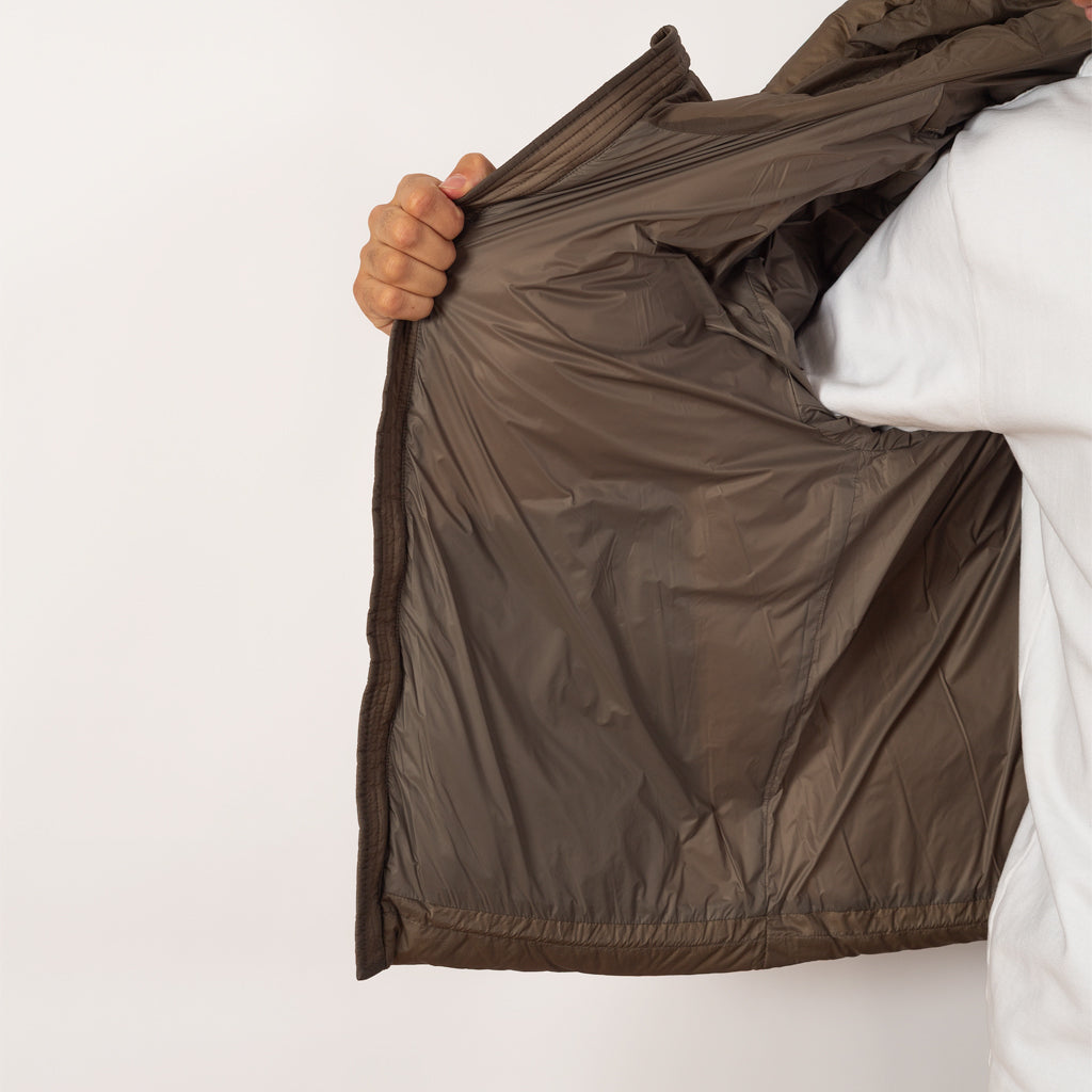 Down Hooded Jacket - Dark Beige