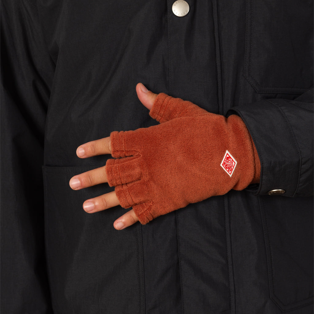 Fleece Gloves - Dark Orange