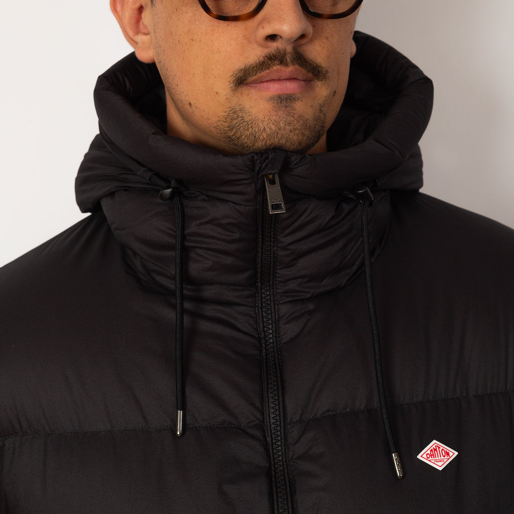 Down Hooded Jacket - Black | Danton | Peggs & son.