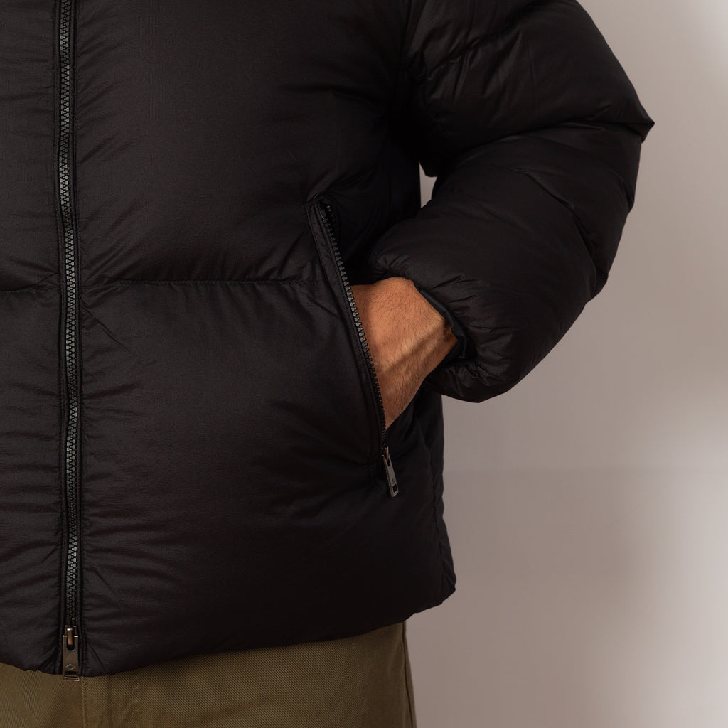 Down Hooded Jacket - Black