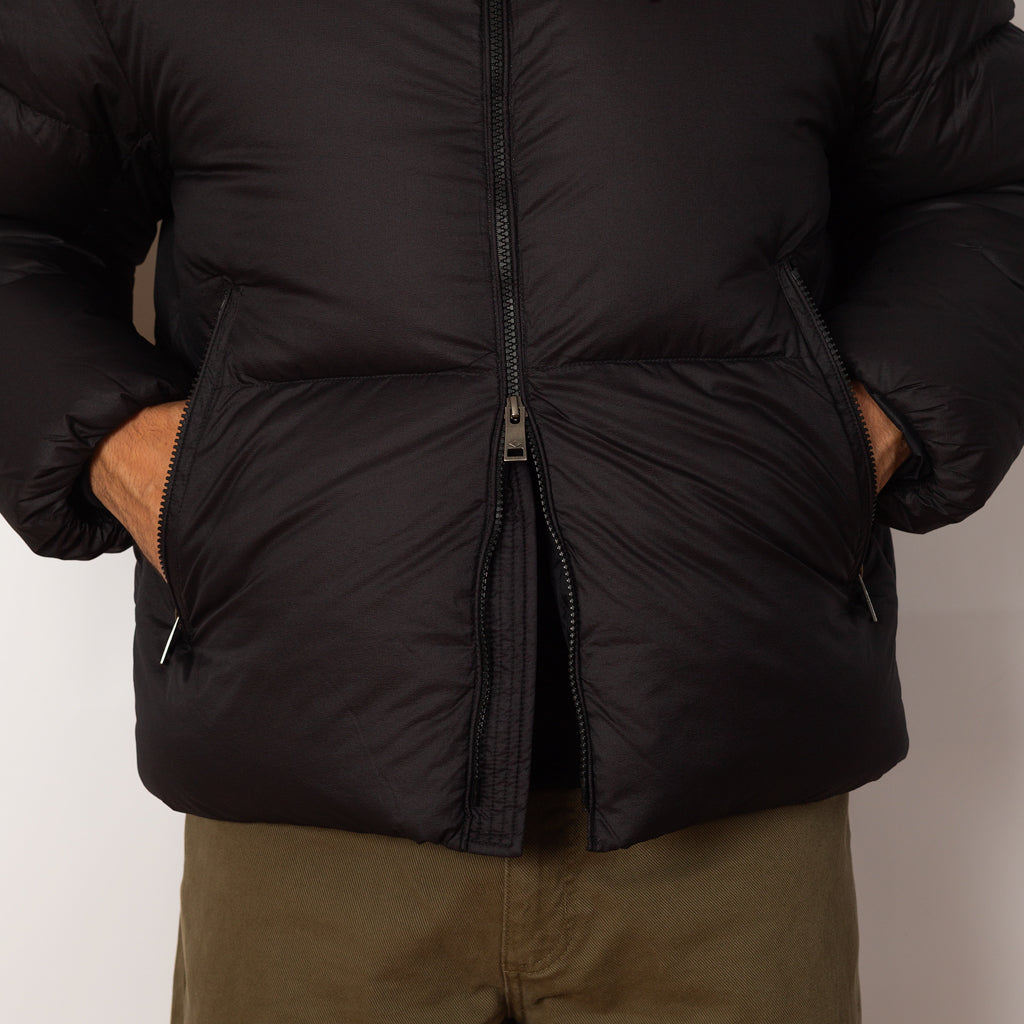 Down Hooded Jacket - Black