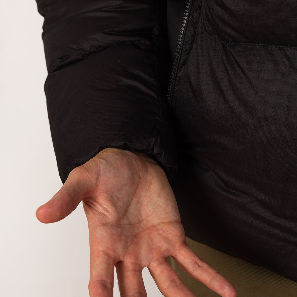 Down Hooded Jacket - Black