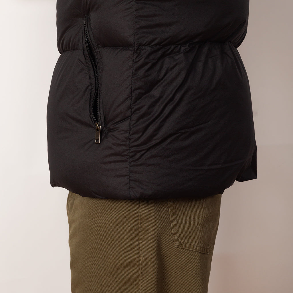 Down Hooded Jacket - Black