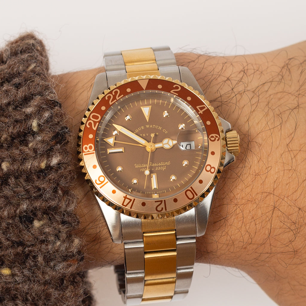 GMT - Brown | Vague Watch Co. | Peggs & son.