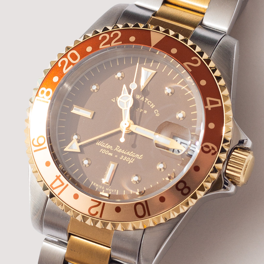 GMT - Brown | Vague Watch Co. | Peggs & son.