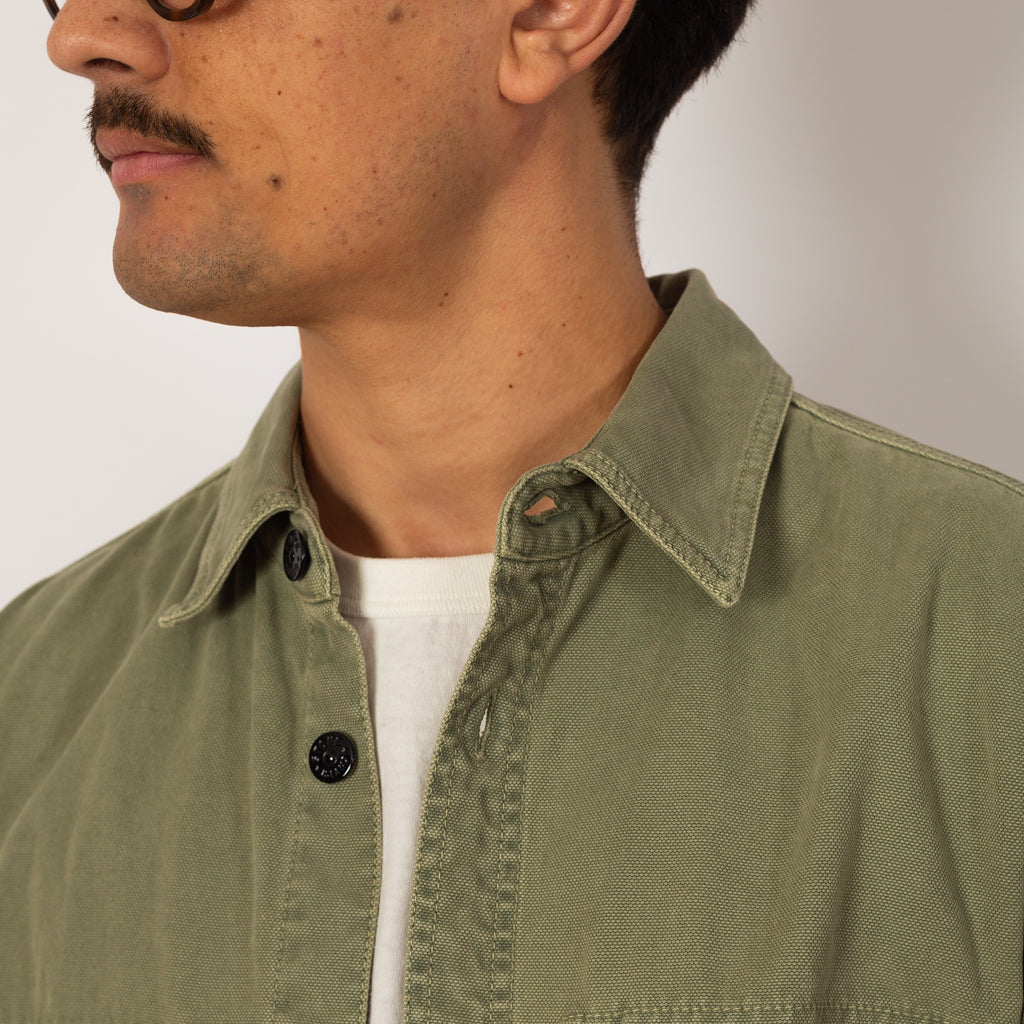 Drill Overshirt - Sage - V0155