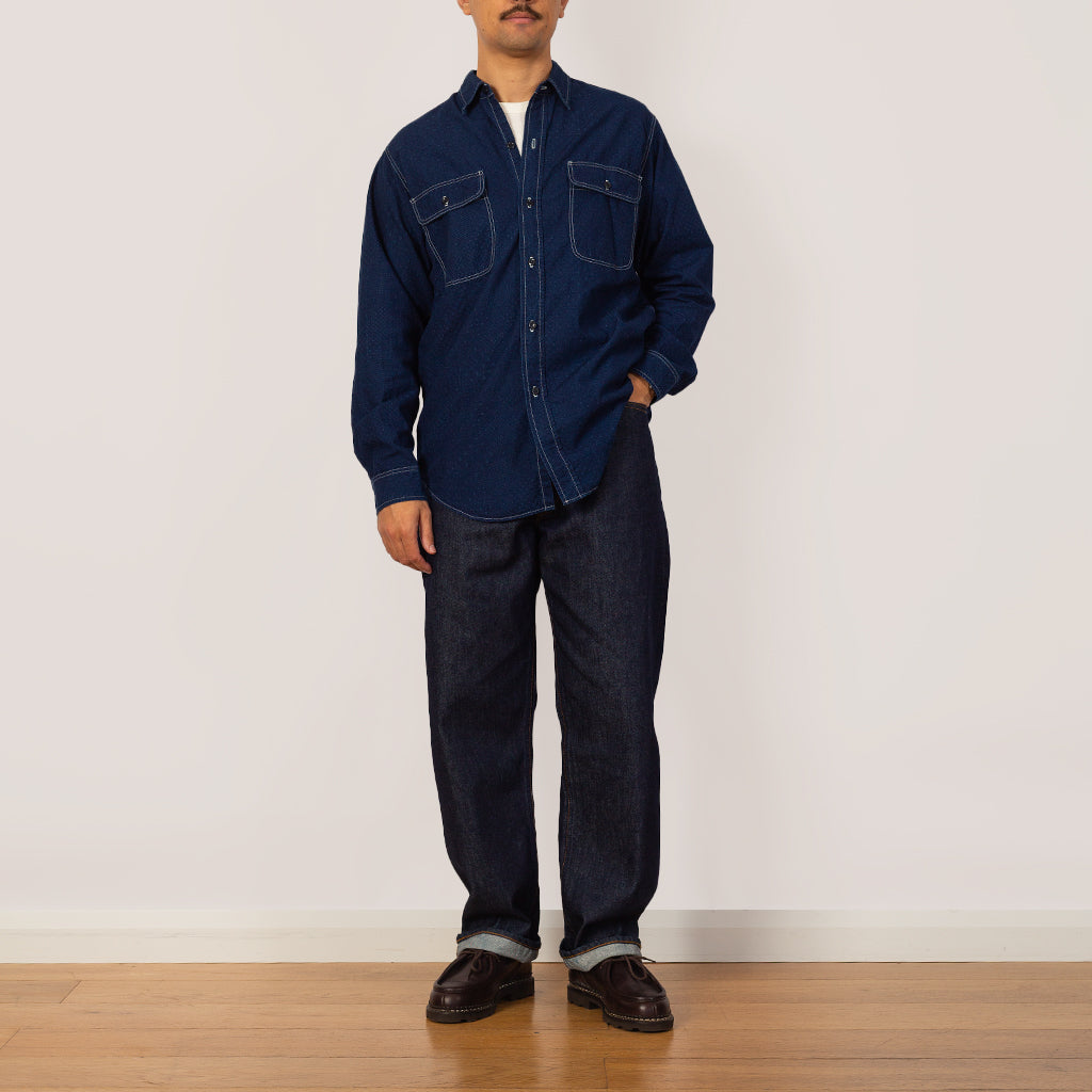 Relaxed Fit Work Shirt for Peggs & son. - Indigo