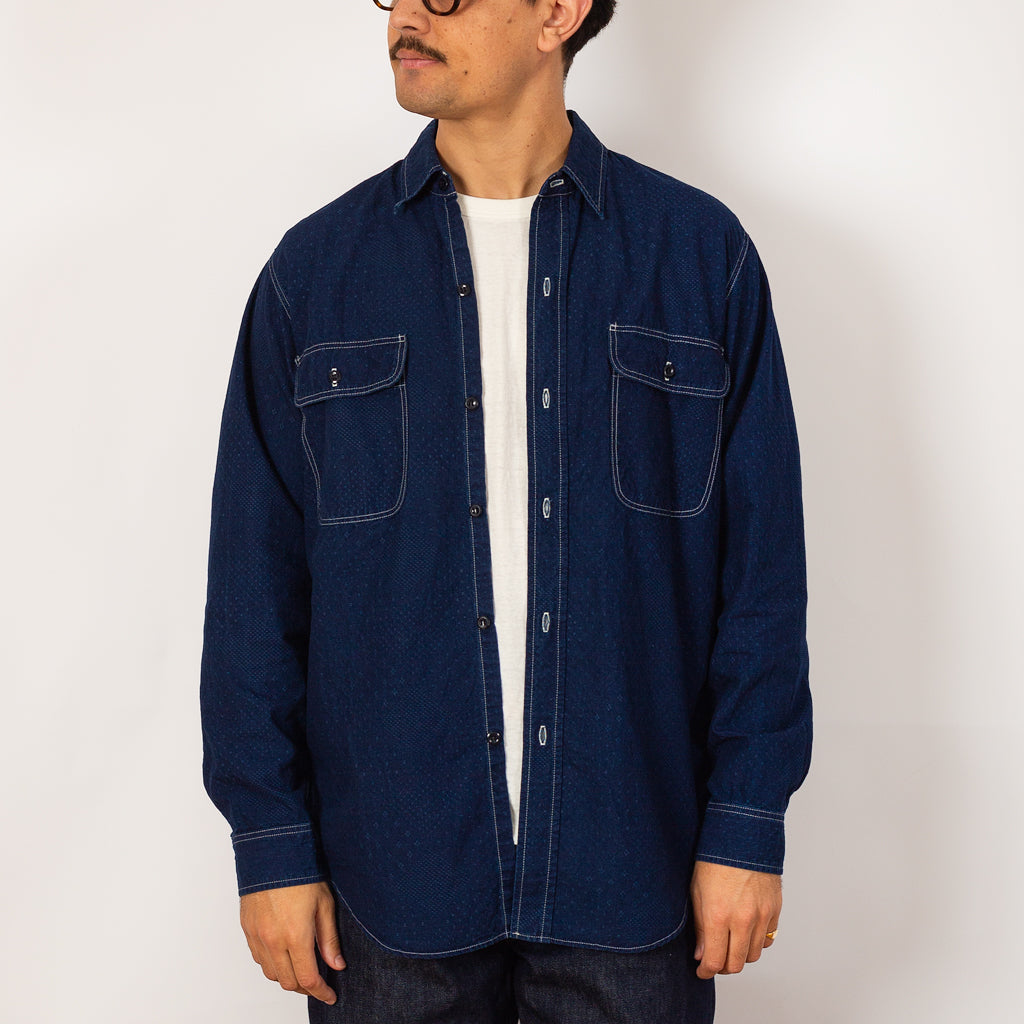 Relaxed Fit Work Shirt for Peggs & son. - Indigo
