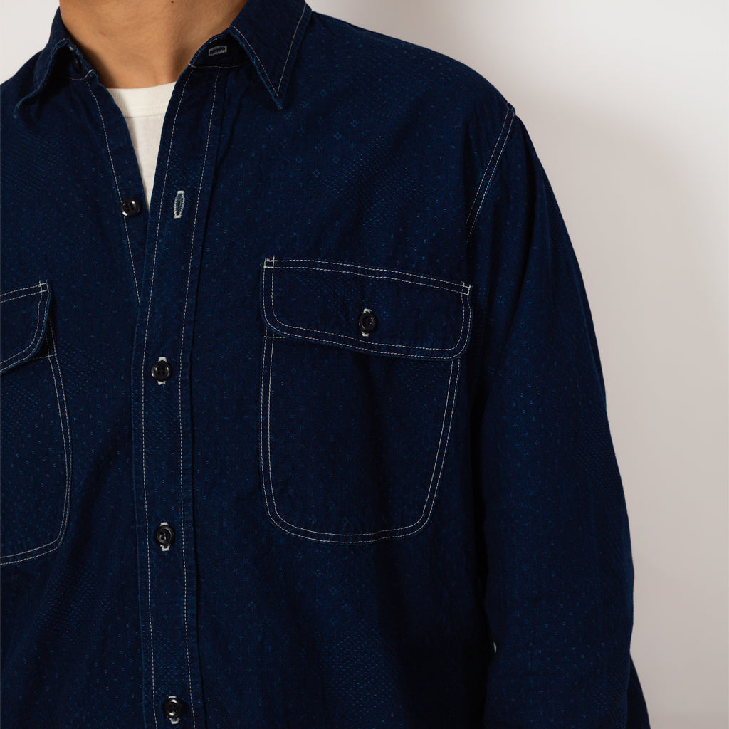 Relaxed Fit Work Shirt for Peggs & son. - Indigo