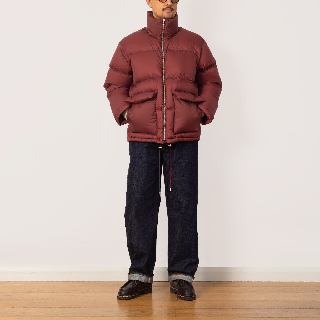Super Light Nylon Ripstop Down Blouson - Burgundy | Auralee