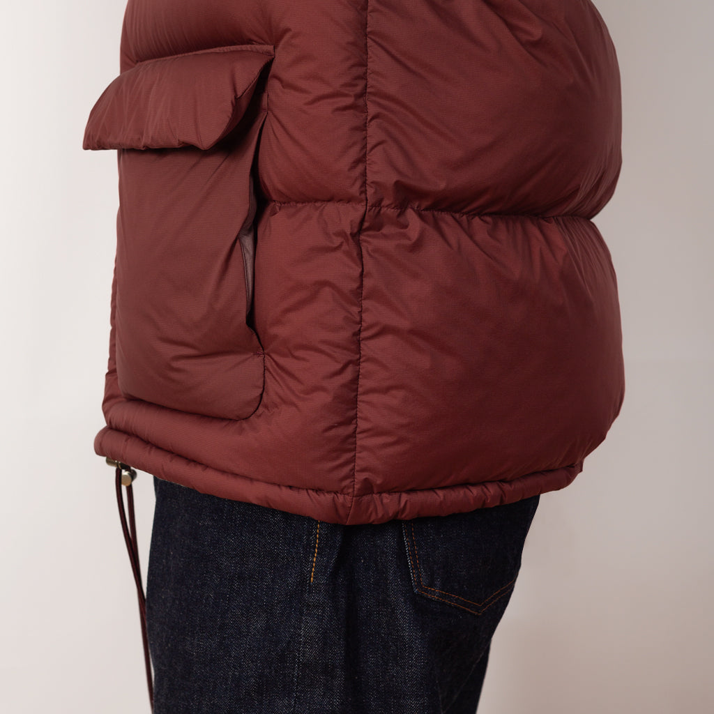 Super Light Nylon Ripstop Down Blouson - Burgundy
