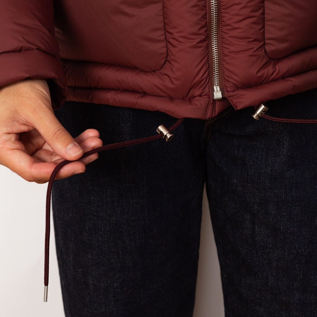 Super Light Nylon Ripstop Down Blouson - Burgundy