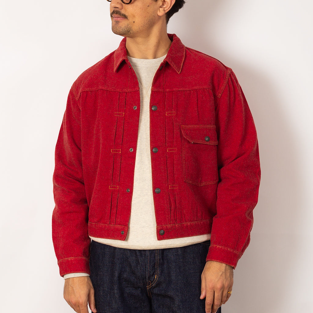 Twill Aging-Wool 1st JKT - Fade Red