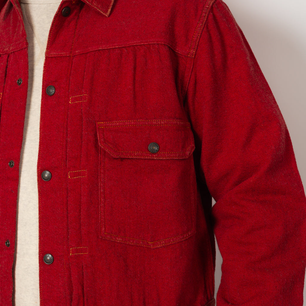 Twill Aging-Wool 1st JKT - Fade Red