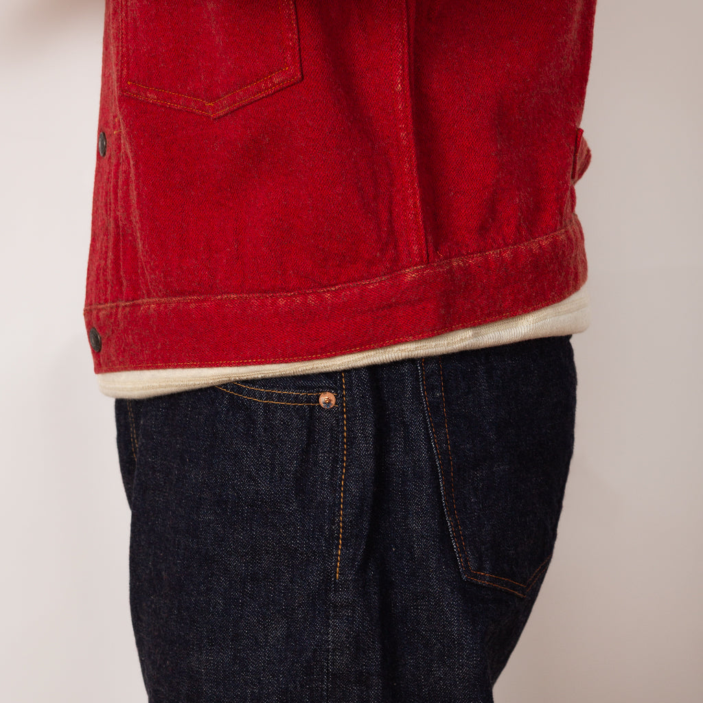 Twill Aging-Wool 1st JKT - Fade Red