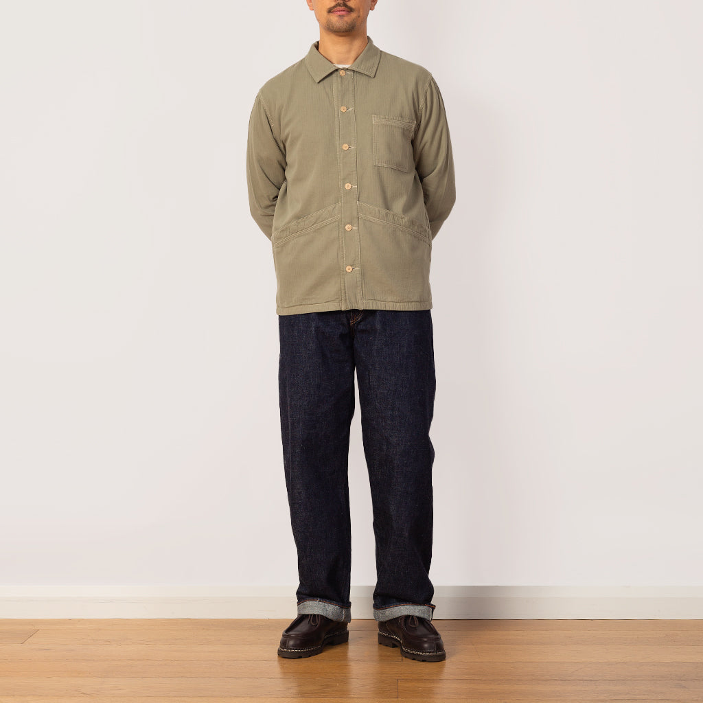 Meyer Shirt Jacket - Silver Sage Herringbone