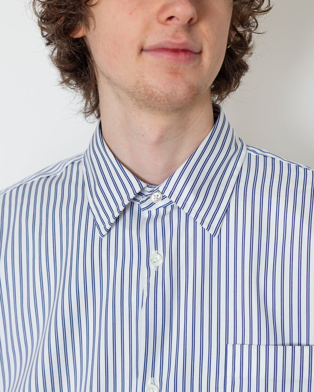 Anrvolund Stripe Shirt - Dark Navy Stripe