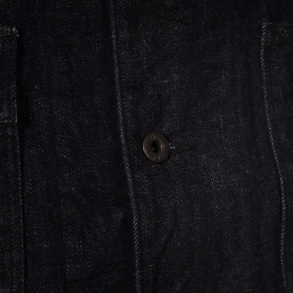 12oz Denim CACTUS Coverall (BLK-Thread ver.) - Indigo