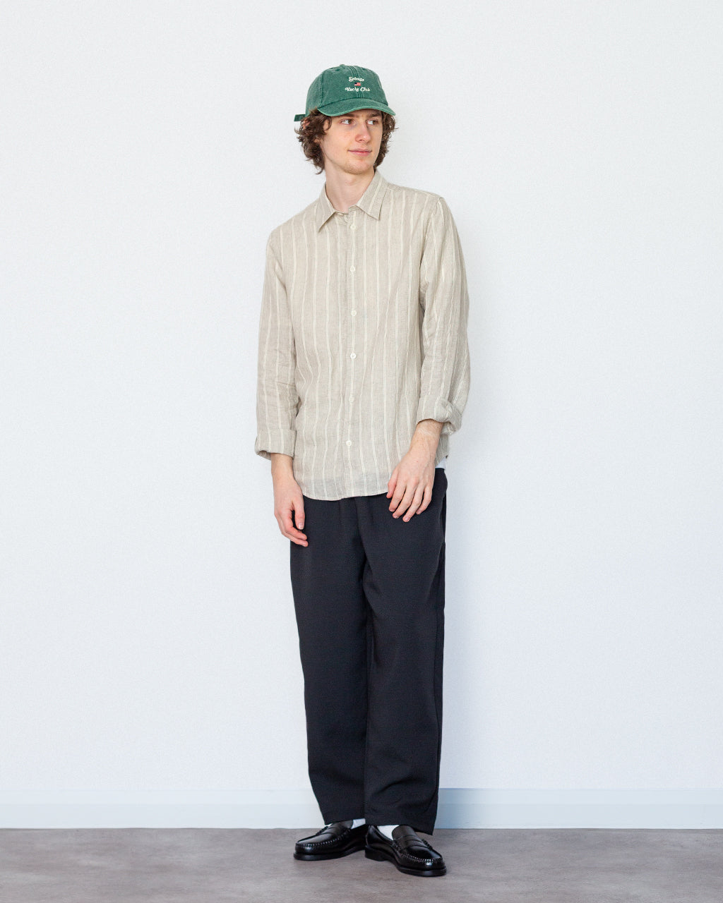 Enzo Shirt 5728 - Oat Stripe