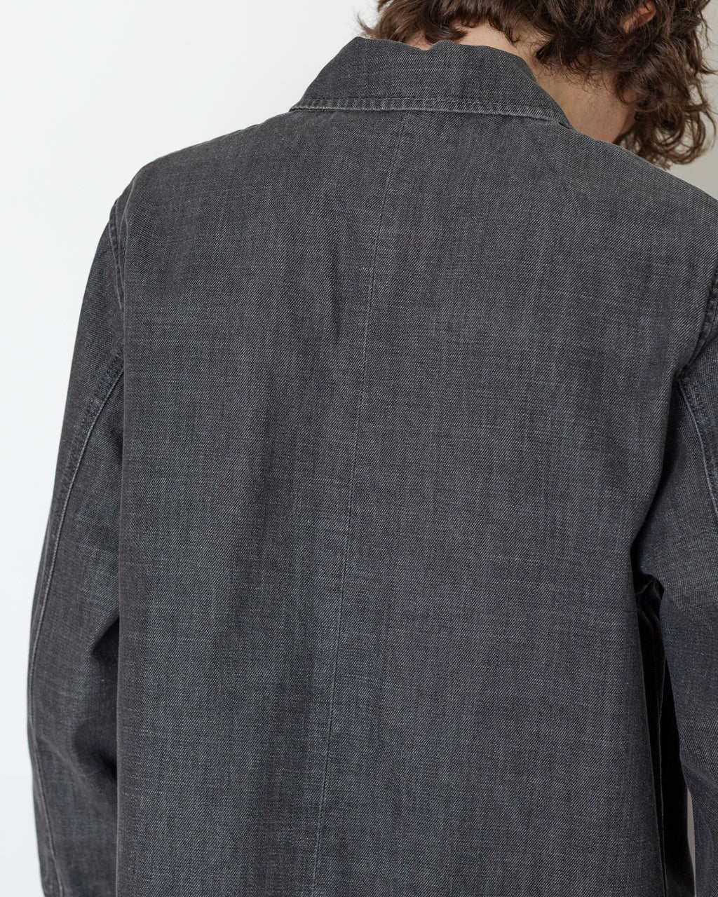 Anrfloki Selvedge Denim Overshirt - Light Grey Denim