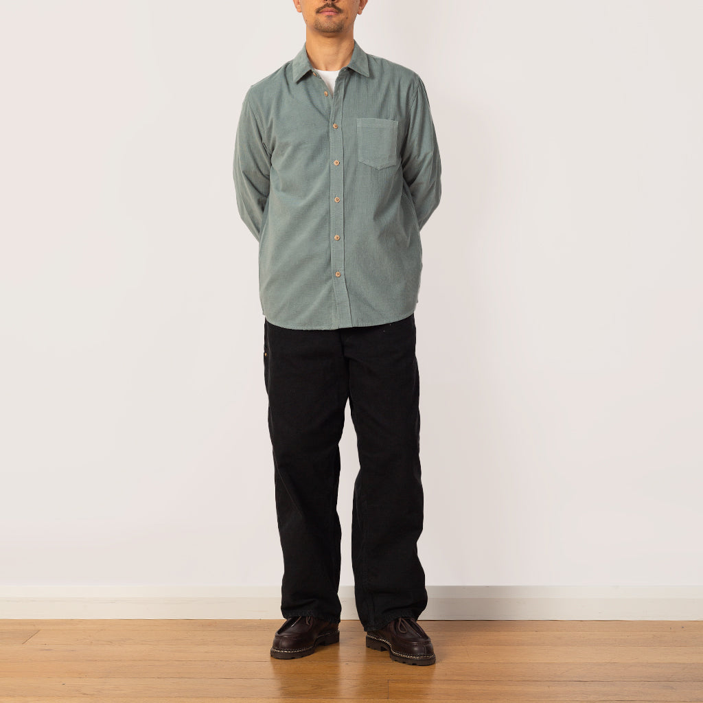 Direction Babycord Shirt - Dusty Green