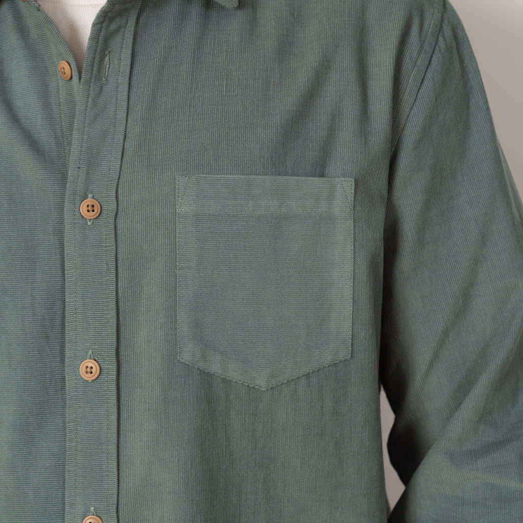 Direction Babycord Shirt - Dusty Green