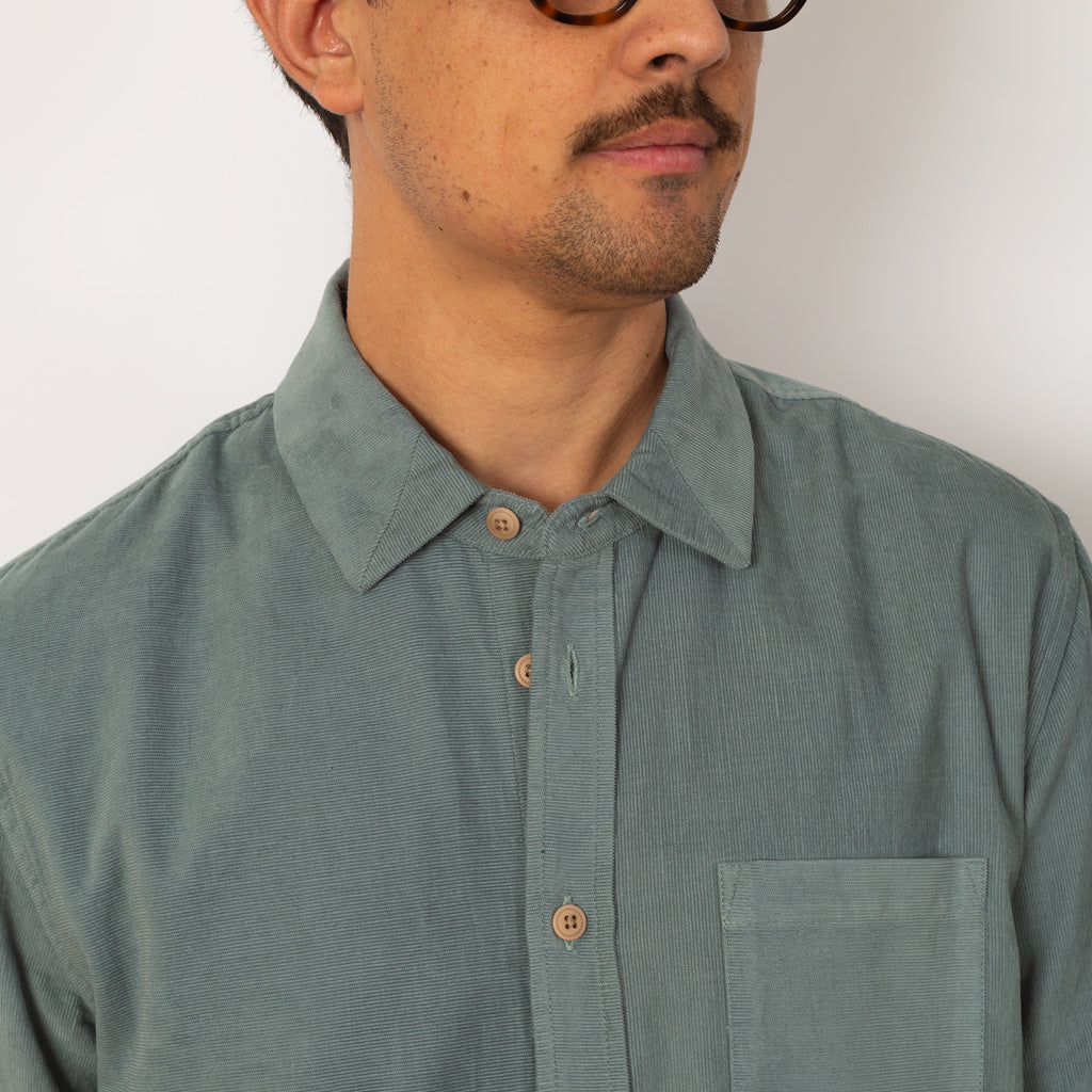 Direction Babycord Shirt - Dusty Green