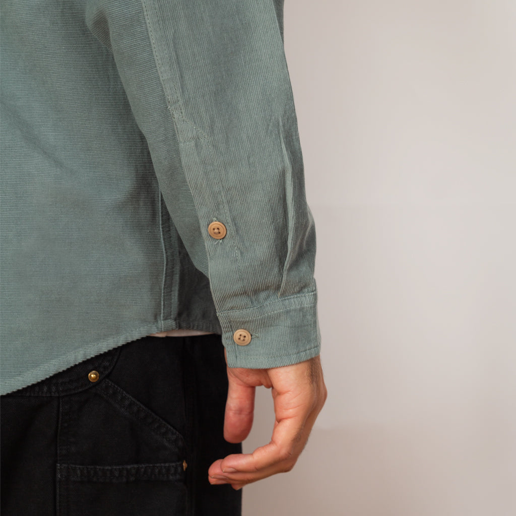 Direction Babycord Shirt - Dusty Green