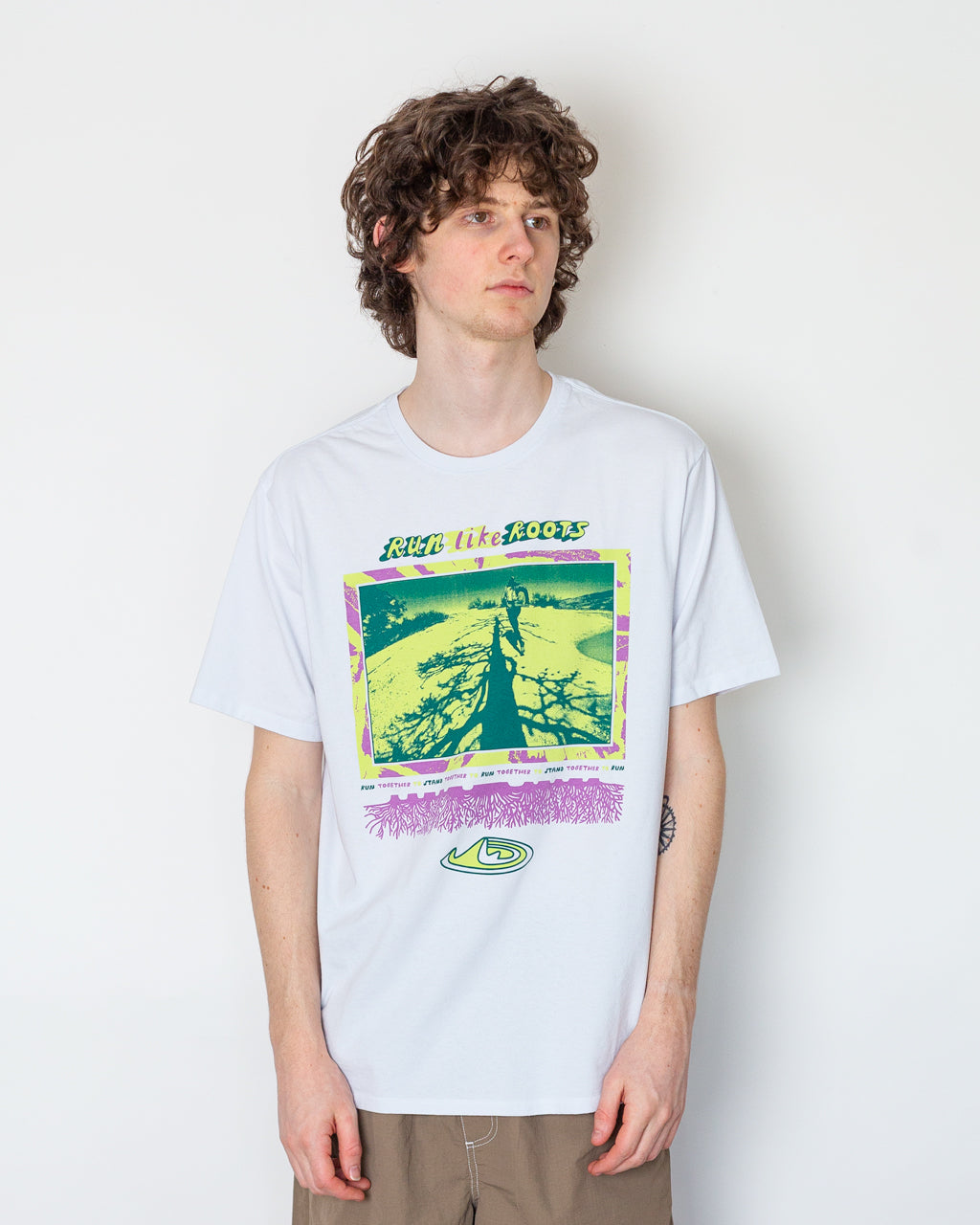 Run Like Roots Responsibili-Tee - White