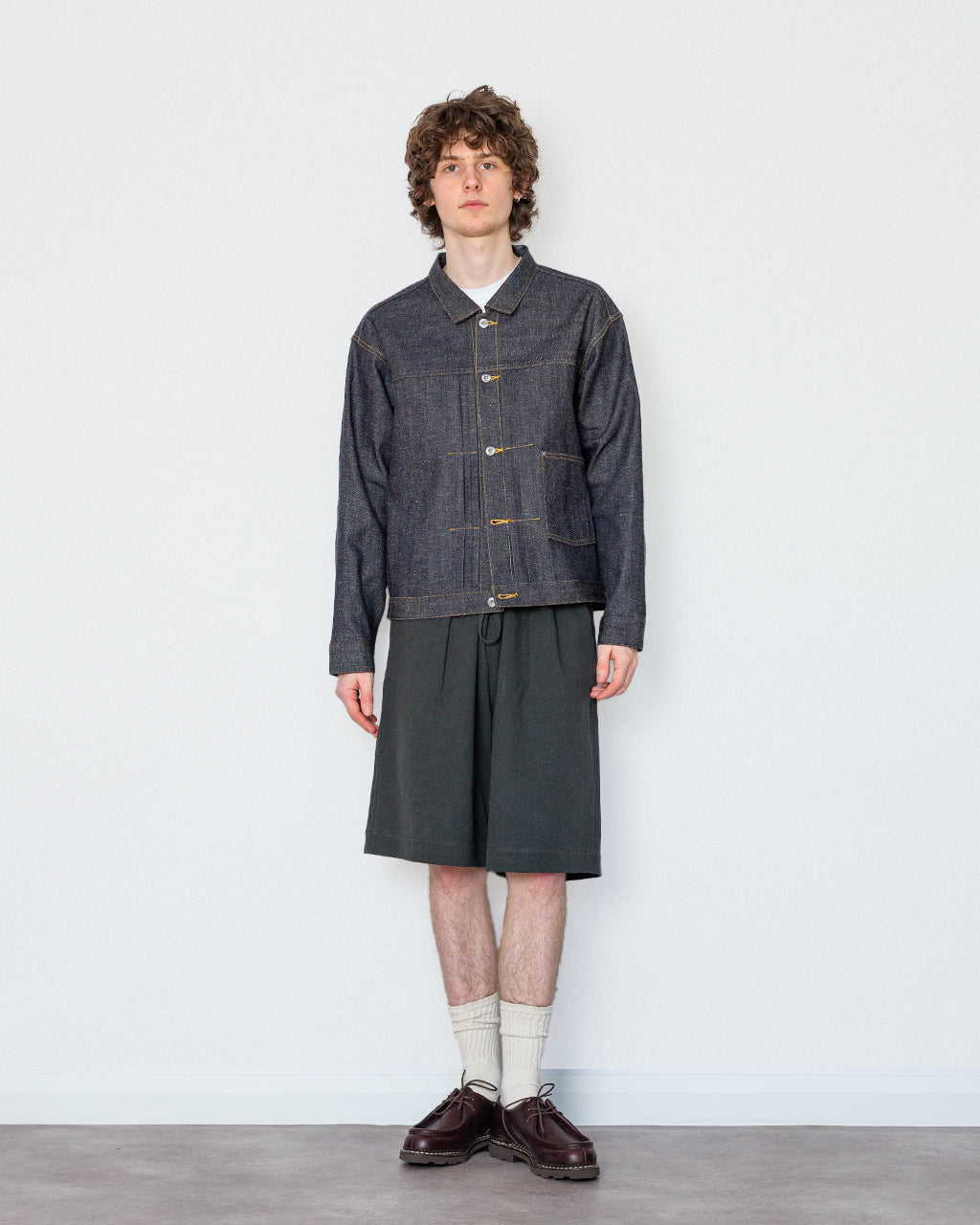 LOT 703 - Denim Jacket - Raw indigo | Taiga Takahashi | Peggs & son.