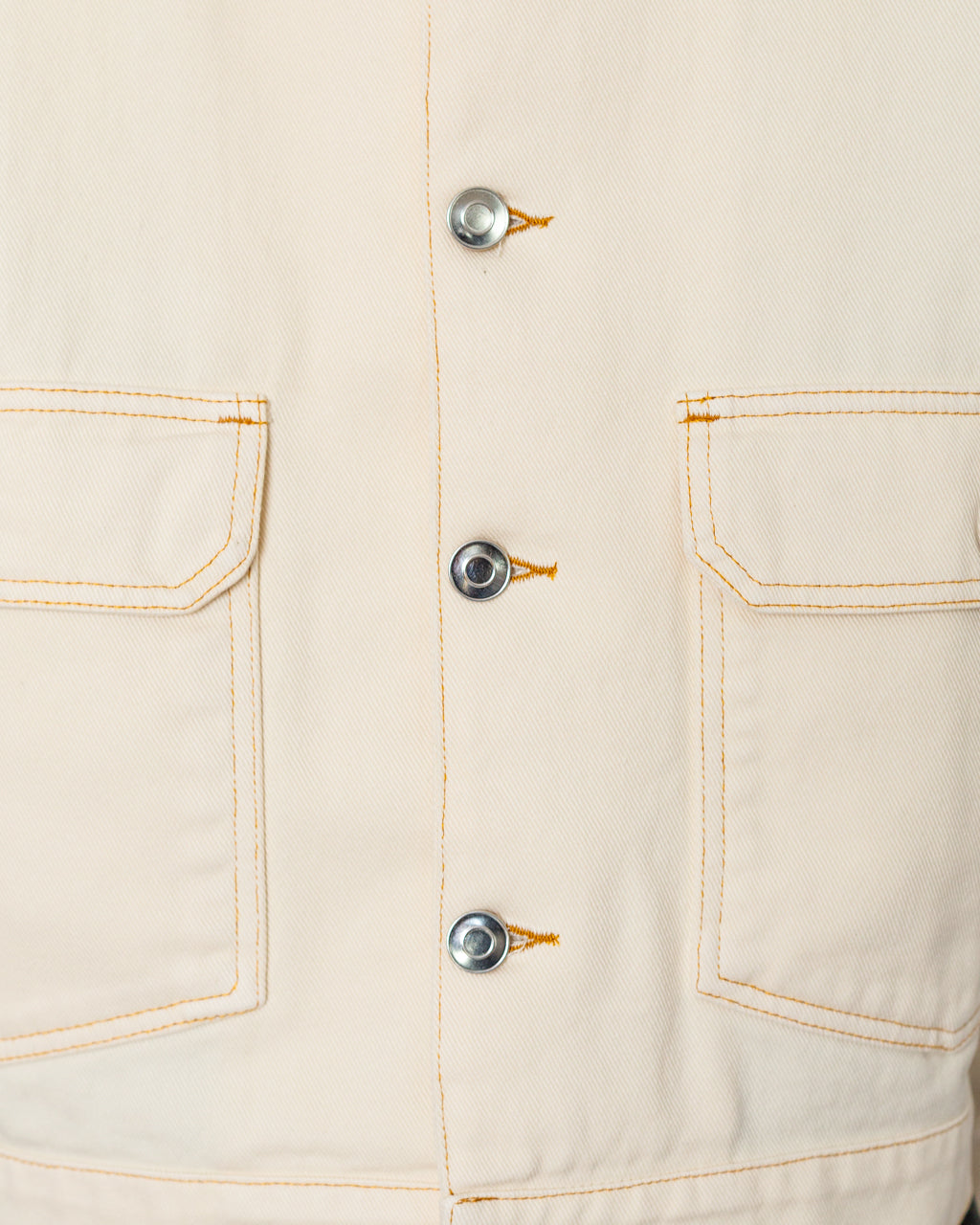 DRS Denim Jacket - Off White | Pop Trading Company | Peggs & son.
