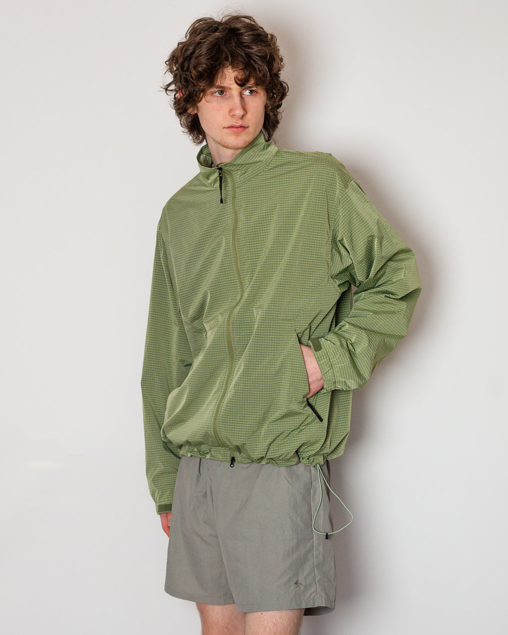 Dope Dyed Rip-stop Wind Jacket - Usuyanagi