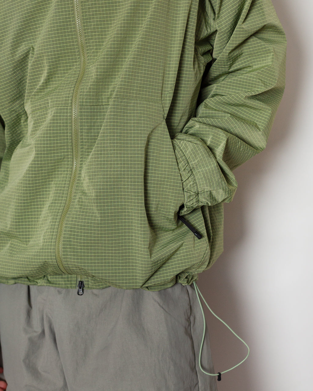 Dope Dyed Rip-stop Wind Jacket - Usuyanagi