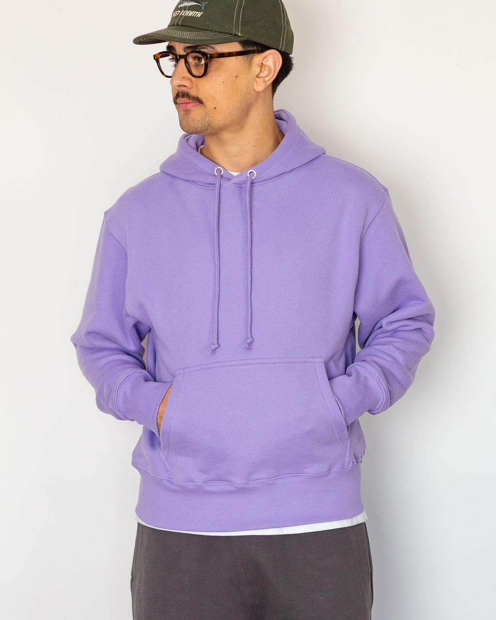 Loopback Hoodie - Dusty Violet