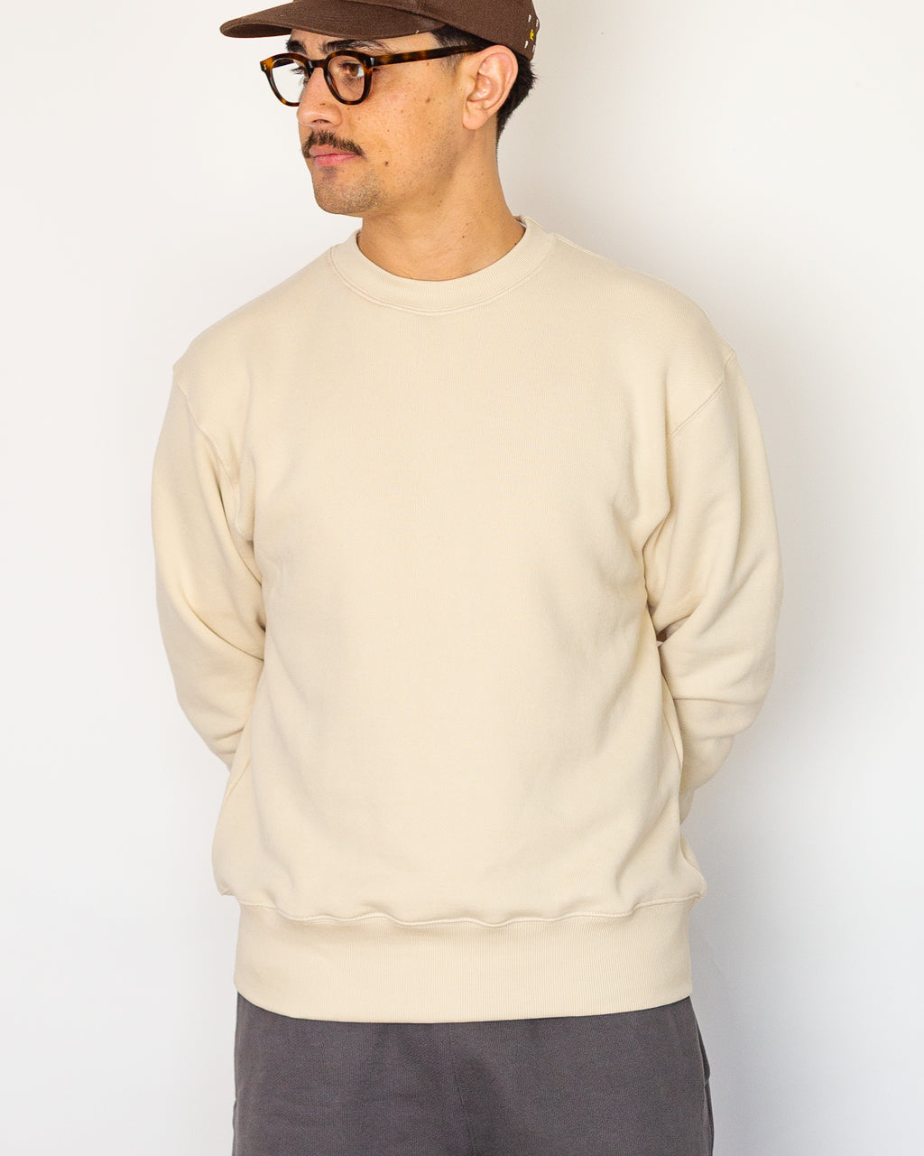 Loopback Crewneck - Putty