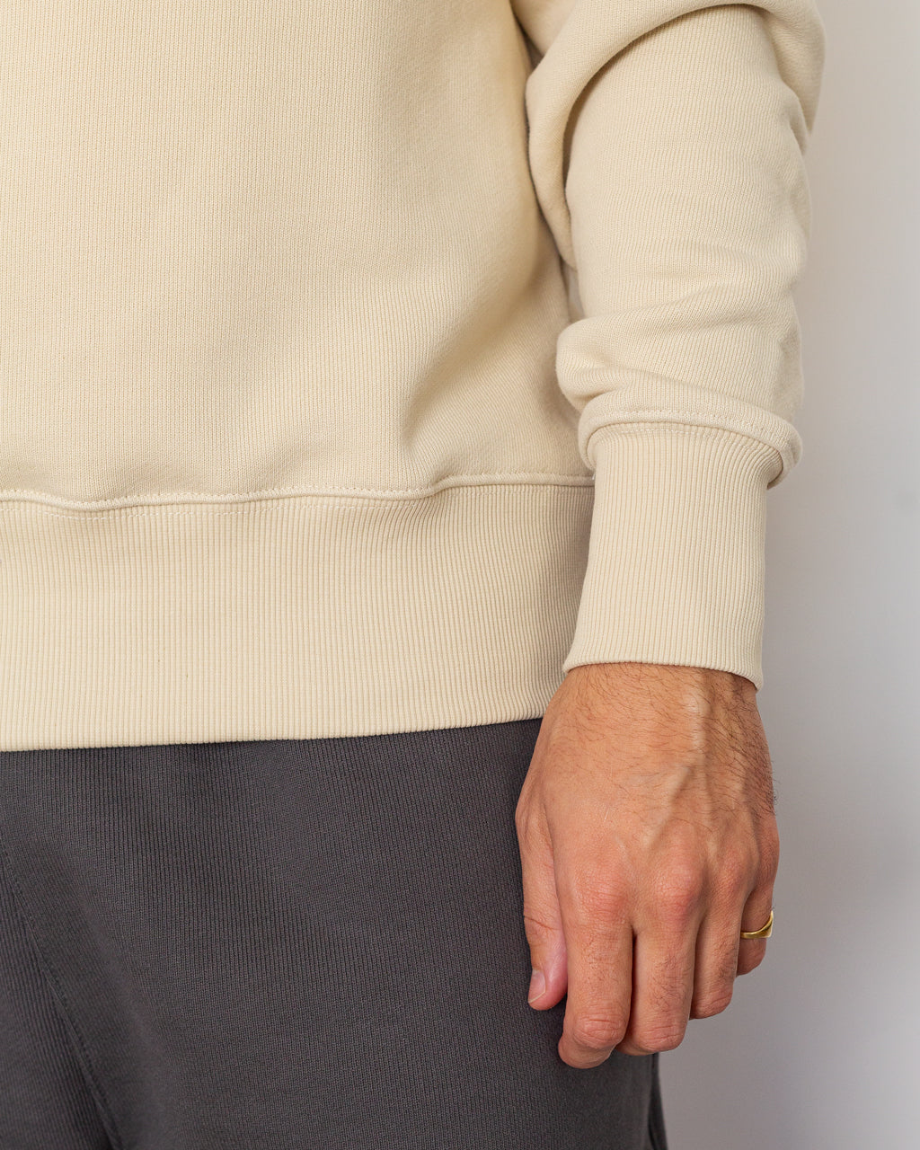 Loopback Crewneck - Putty