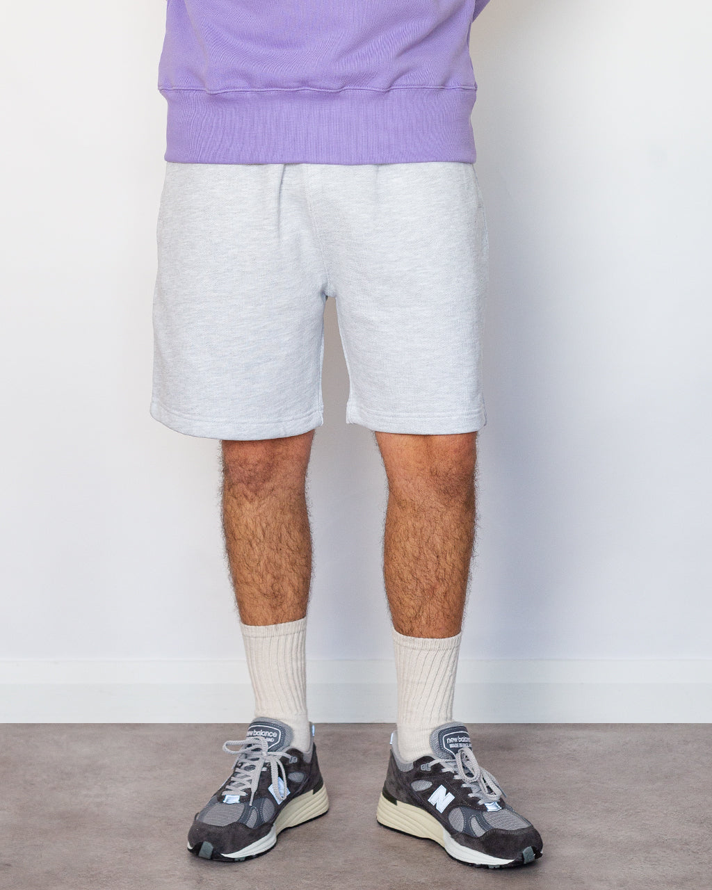 Loopback Sweat Shorts - Ash