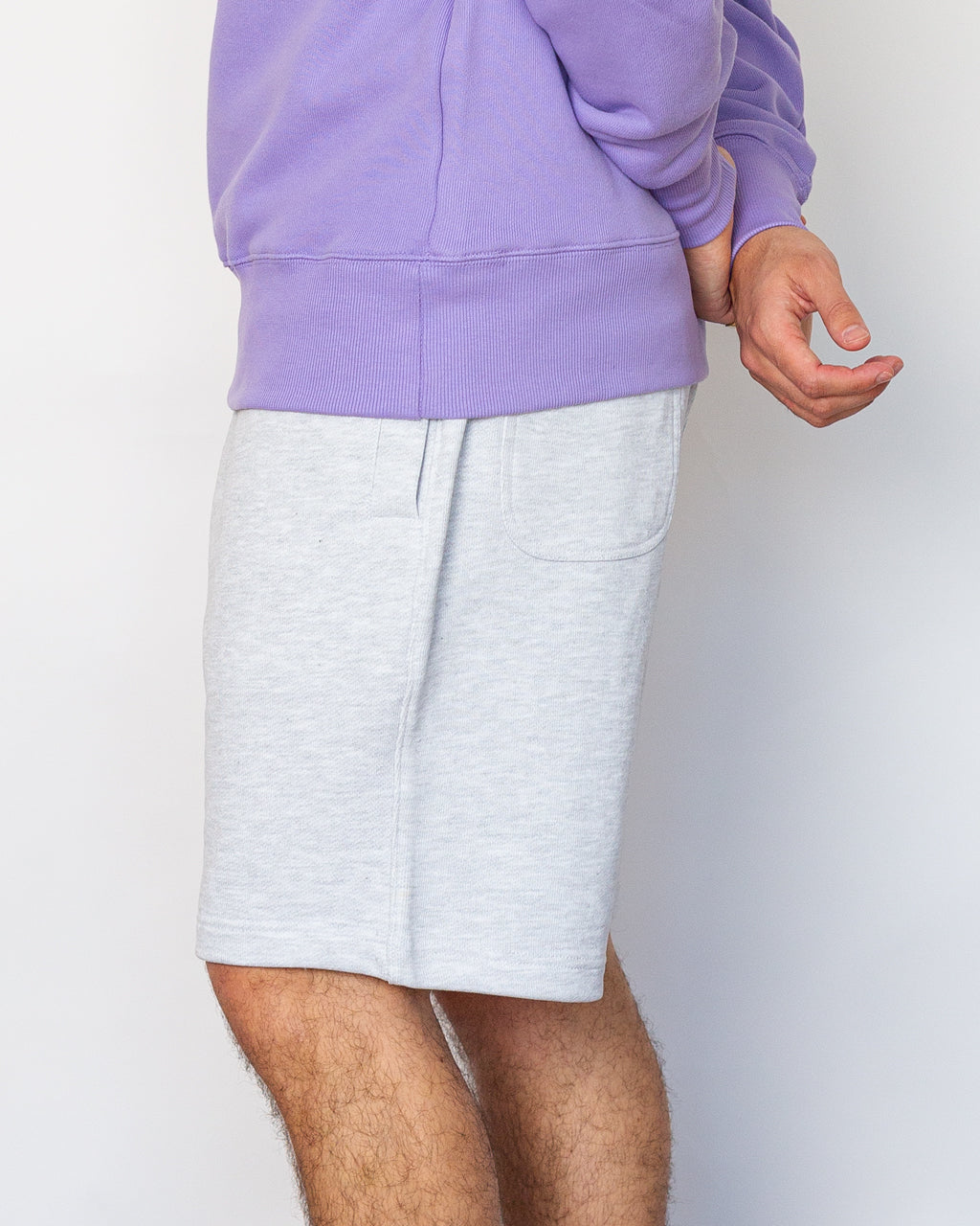 Loopback Sweat Shorts - Ash