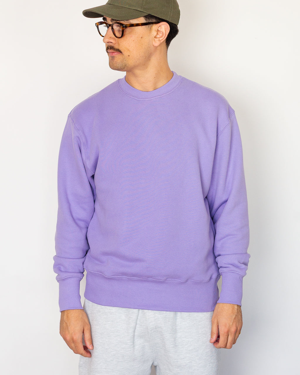 Loopback Crewneck - Dusty Violet