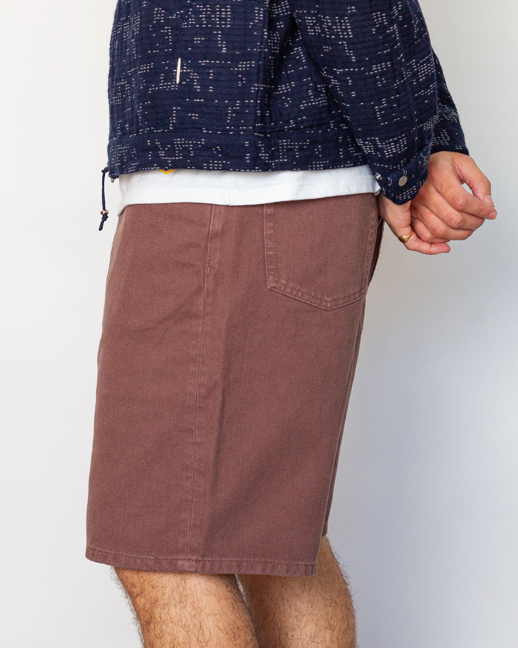 Korshavn Relaxed 5 Pocket Heavy Twill Short - Peppercorn