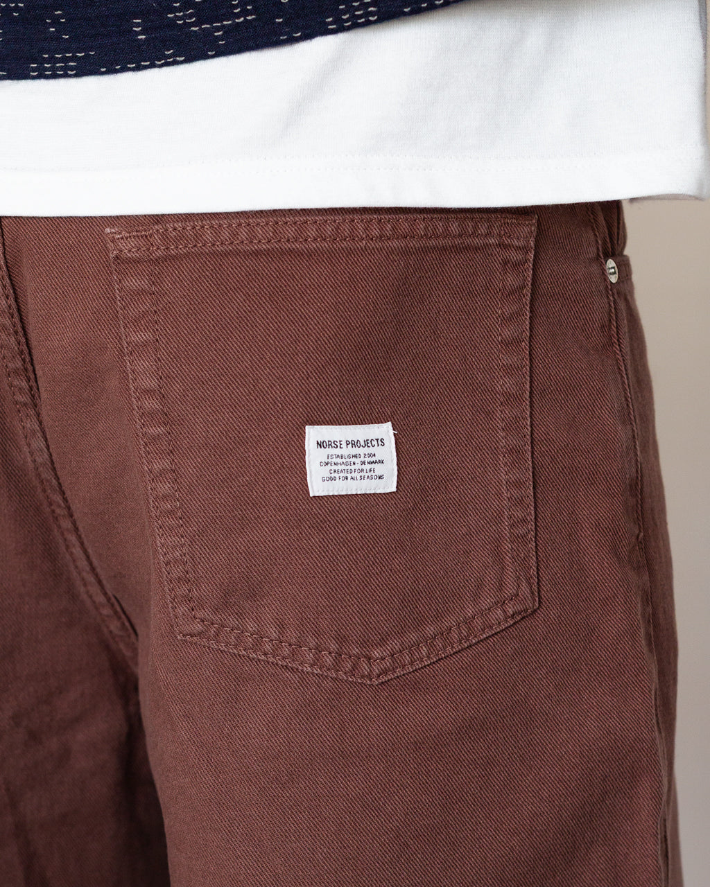 Korshavn Relaxed 5 Pocket Heavy Twill Short - Peppercorn