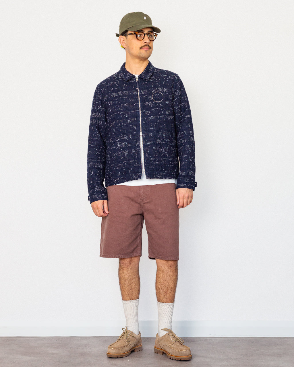 Signal Blouson - Stray Float Indigo Stitch