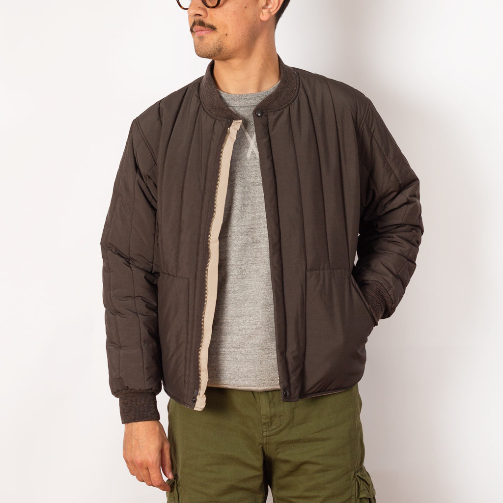 Reversible Quilting Jacket - African Black | Ends and Means 