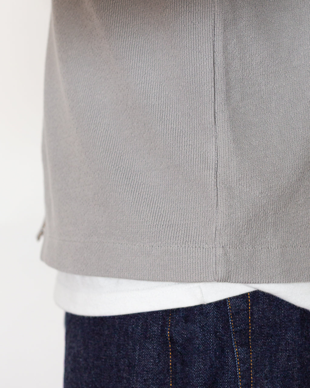 Leisure Zip Up - Mineral Grey Needle Jump