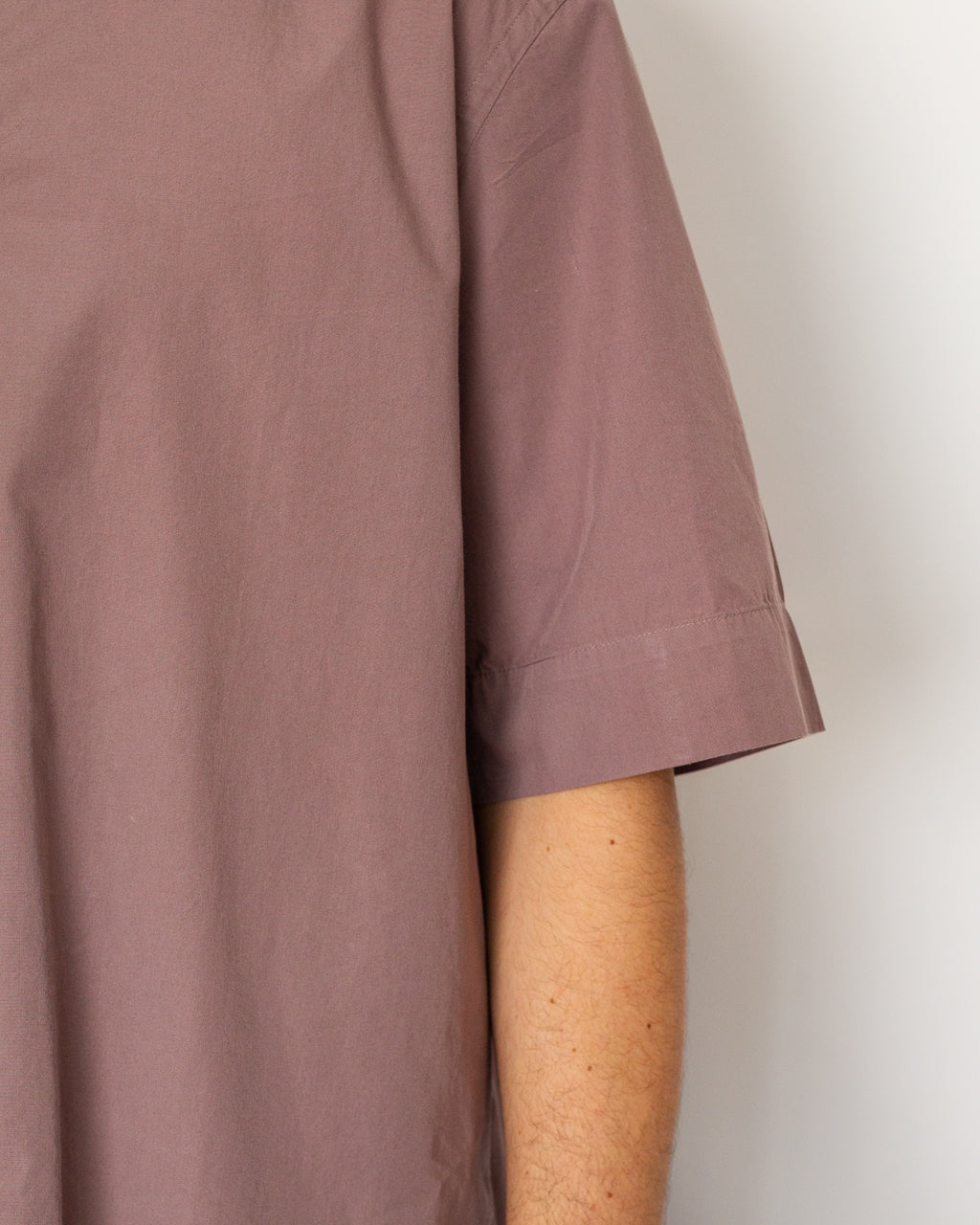 Offset Placket Polo - Mineral Pink | MHL By Margaret Howell Offset Placket Polo - Mineral Pink | MHL By Margaret Howell
