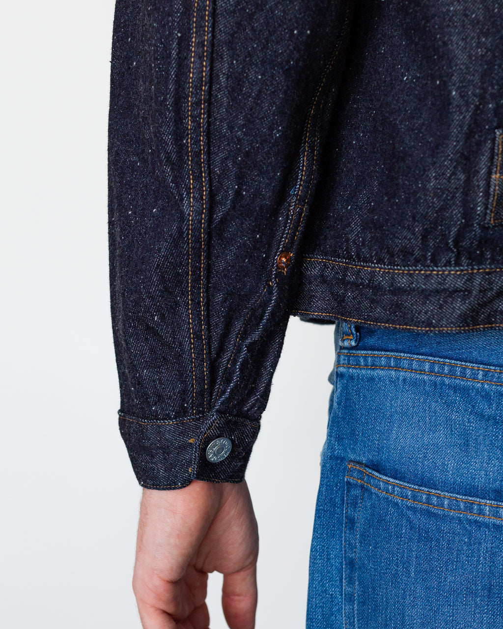 Denim Trucker 1 Pleat Jacket - Indigo One Wash